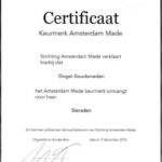 Amsterdam Made Keurmerk certificaat voor Oogst goudsmeden