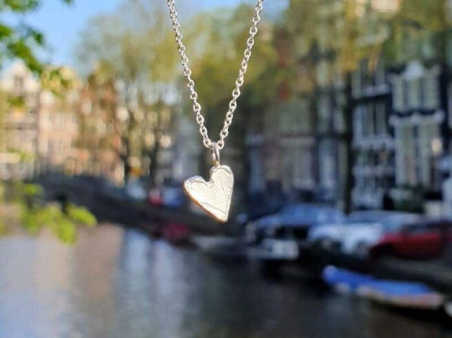Silver Heart pendant. Oogst goldsmith Amsterdam
