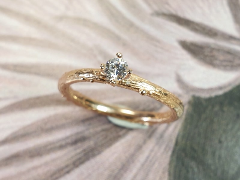 Twig Wedding Ring Set Simulated Twig Ring 1 Ct Dainty Engagement Ring 925  Silver | eBay