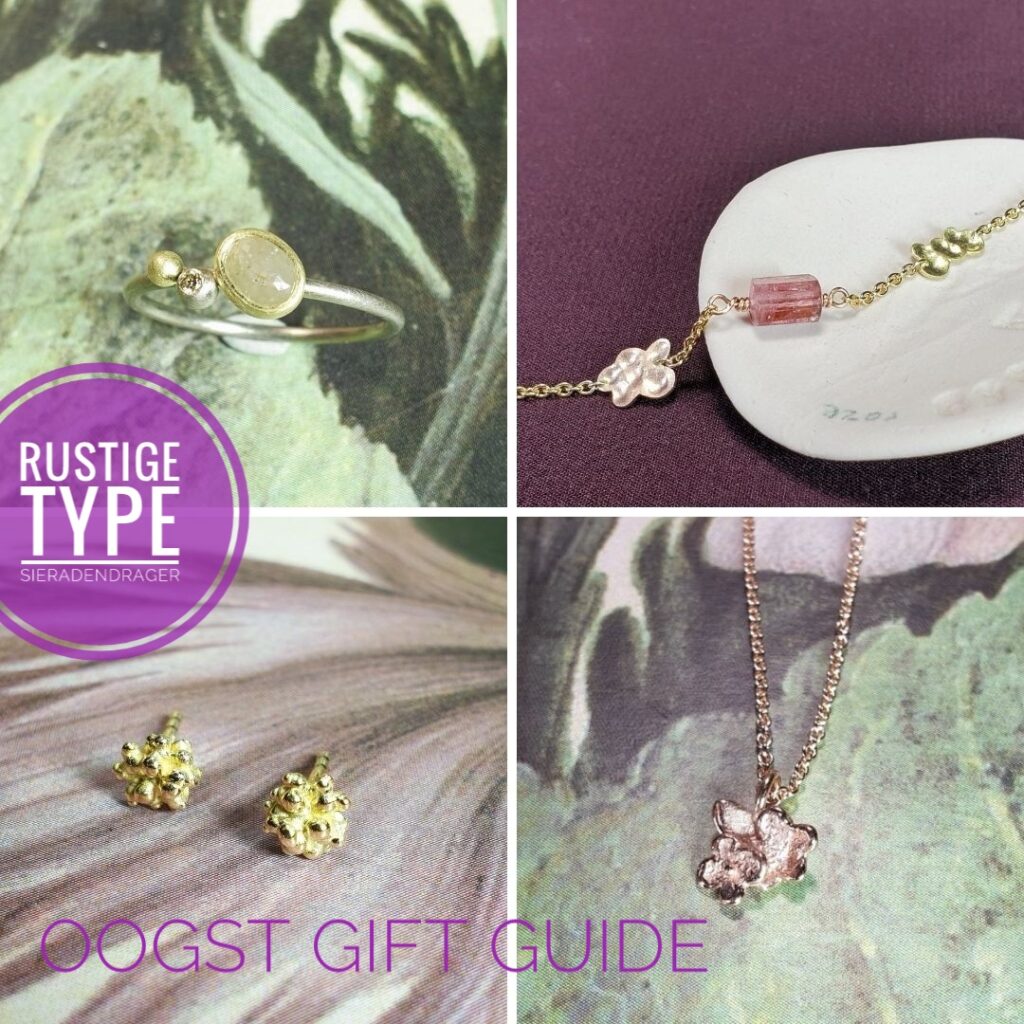 Oogst Gift Guide for the Calm type. Refined jewellery, and stylish basics created by Oogst in Amsterdam.